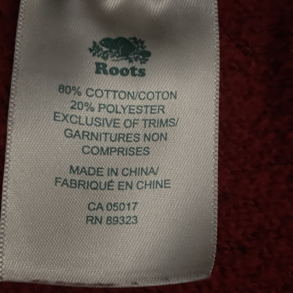 Roots Athletics Men's Black Fleece Jogger Sweatpants Size L - Picture 9 of 9